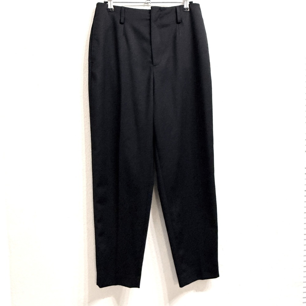 Filippa K Black Slack Trouser Pants Size 6 EU36 Wool Blend Workwear Classic